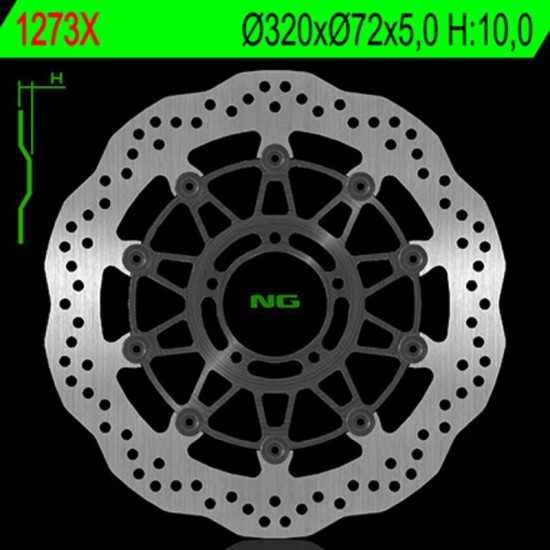 Disco de freno NG BRAKES ondulado flotante 1290X