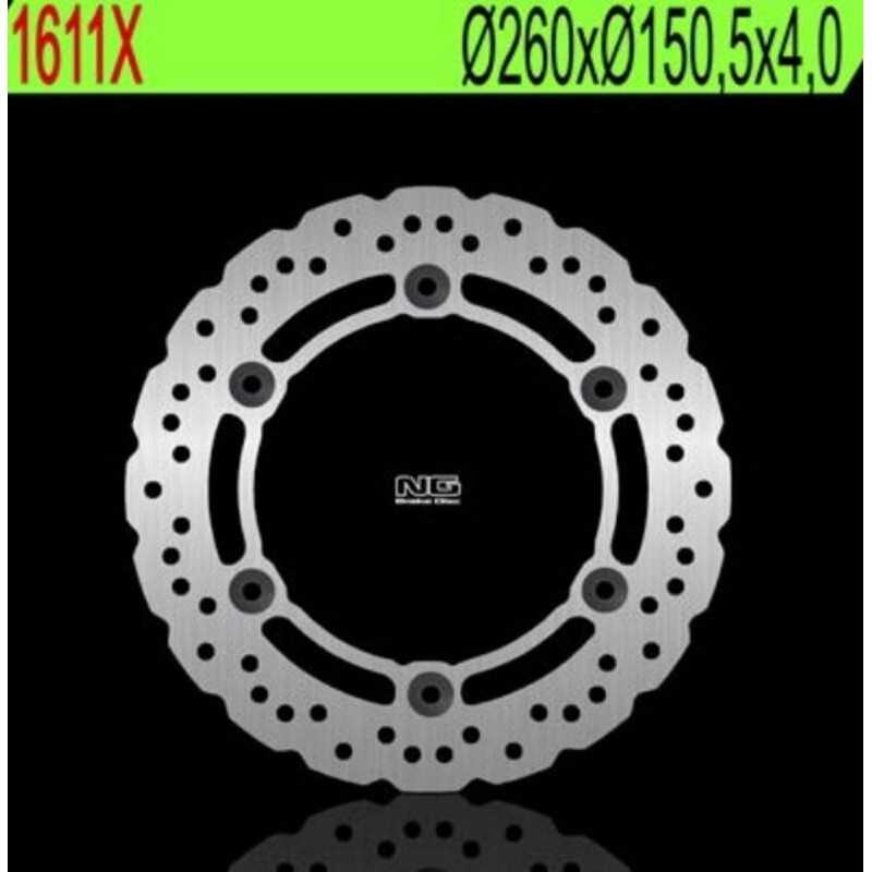 Disco de freno NG BRAKES ondulado fijo 1611X