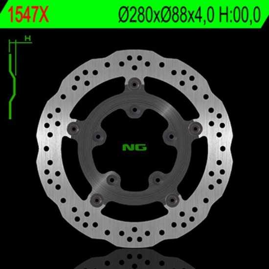 Disco de freno NG BRAKES ondulado flotante 1547X