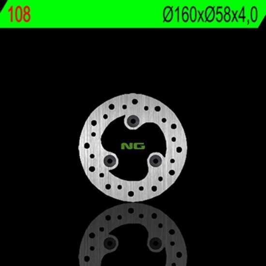 Disco de freno NG BRAKES redondo fijo 108