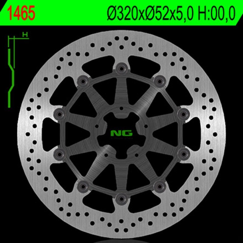 Disco de freno NG BRAKES redondo flotante 1465