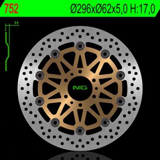 Disco de freno NG BRAKES redondo flotante 752