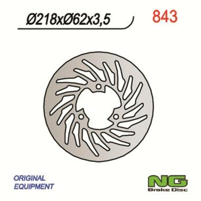 Disco de freno NG BRAKES redondo fijo 843