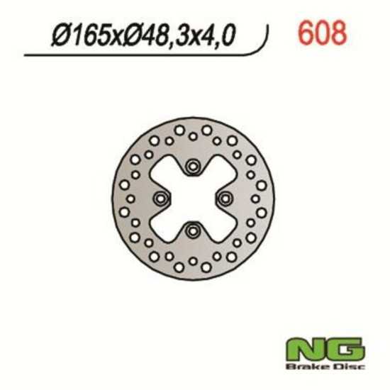 Disco de freno NG BRAKES redondo fijo 608