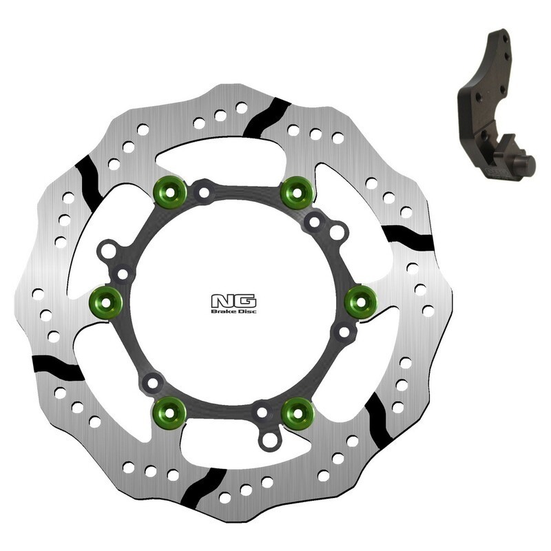 Kit disco de freno sobredimensionado NG BRAKES ondulado flotante 1254XBHK09