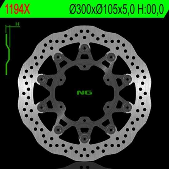 Disco de freno NG BRAKES ondulado flotante 1194X