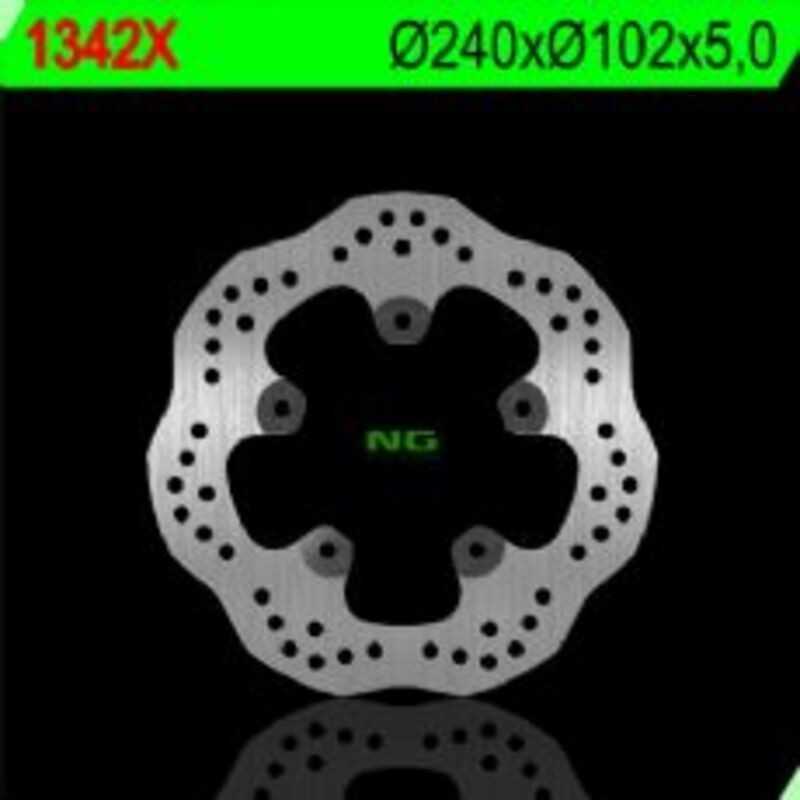 Disco de freno NG BRAKES ondulado fijo 1342X