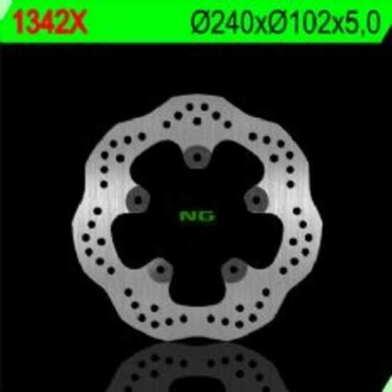 Disco de freno NG BRAKES ondulado fijo 1342X