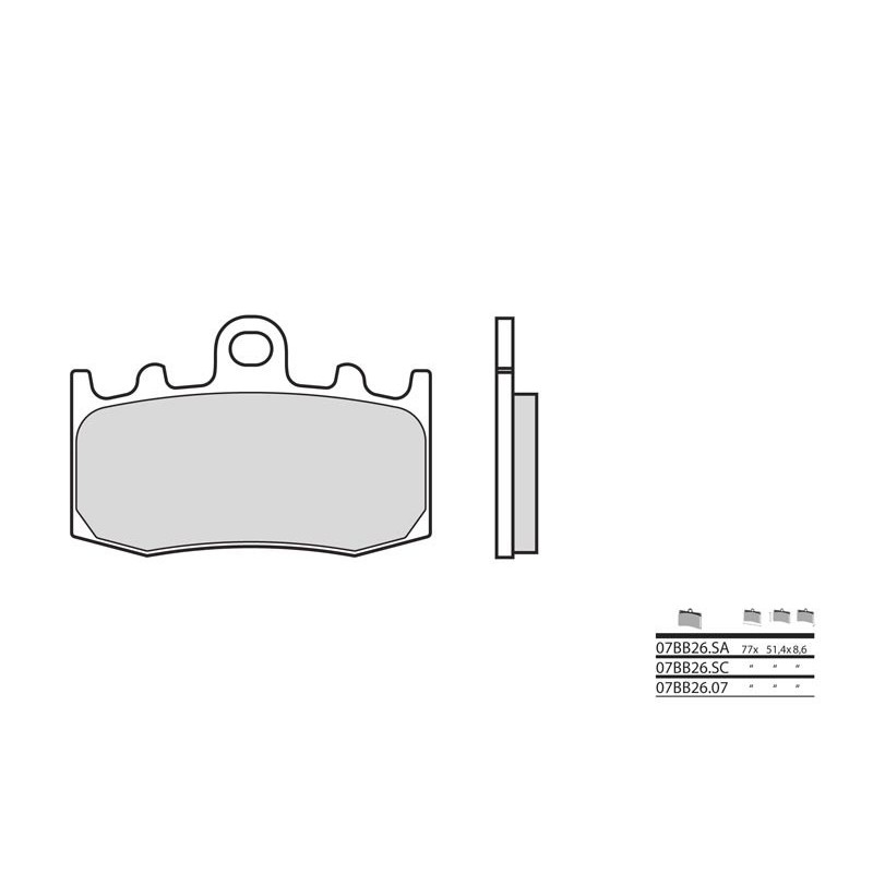 Pastillas de freno sinterizadas BMW 1200 GS Brembo