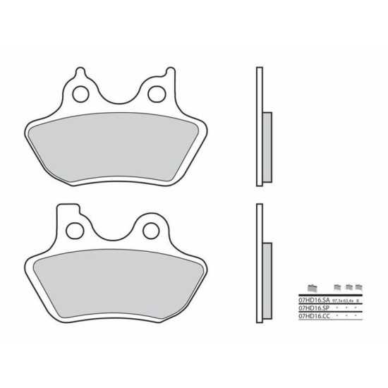 Pastillas de freno sinterizadas Harley Davidson Brembo