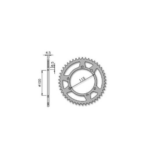Corona de transmisión Beta/ Motor hispania 50T
