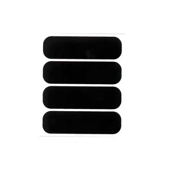 Pegatinas negras mate reflectantes para casco