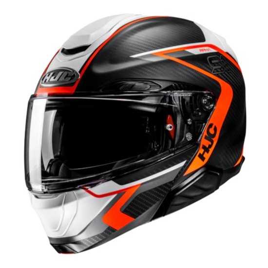 Casco HJC RPHA 91 Carbon Lagos Negro/Naranja/Blanco
