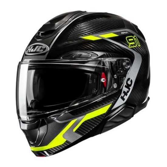 Casco HJC RPHA 91 Carbon Lagos Negro/Amarillo Fluor