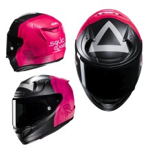 Casco HJC RPHA 12 Squid Game Netflix Negro/Rosa