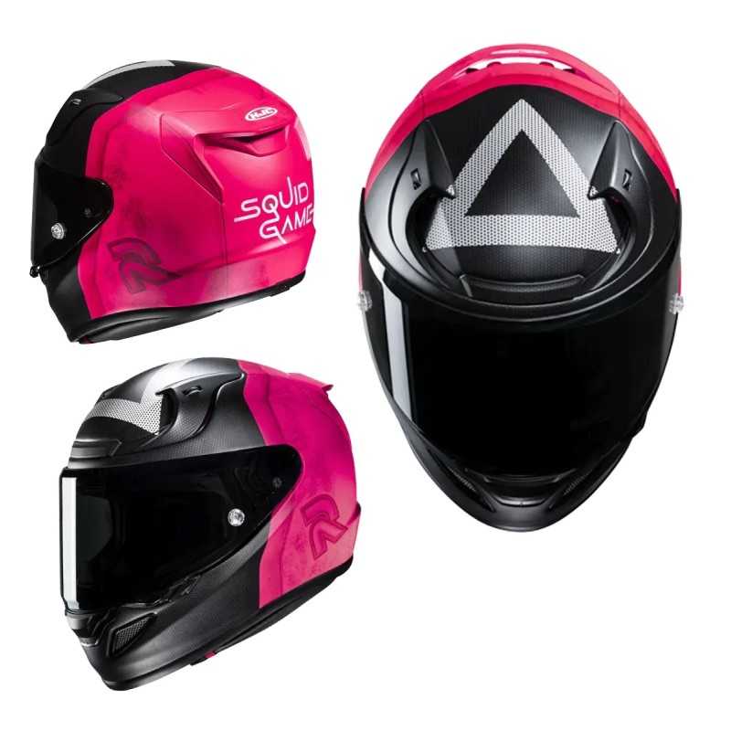 Casco HJC RPHA 12 Squid Game Netflix Negro/Rosa