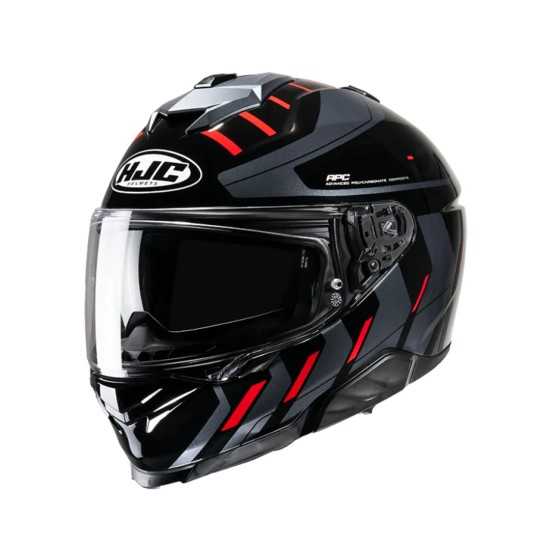 Casco HJC I71 Simo Negro/Rojo/Gris