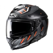 Casco HJC I71 Simo Negro/Gris/Naranja