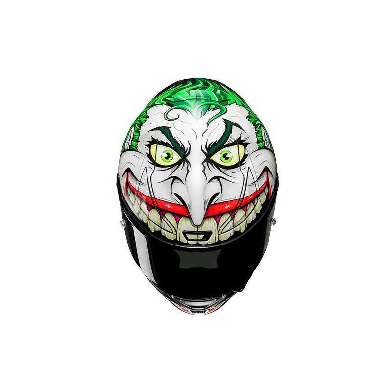 Casco HJC RPHA 1 Joker Dc Comics Negro/Blanco/Verde/Lila