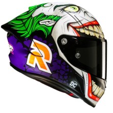 Casco HJC RPHA 1 Joker Dc Comics Negro/Blanco/Verde/Lila