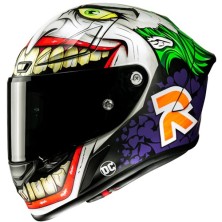 Casco HJC RPHA 1 Joker Dc Comics Negro/Blanco/Verde/Lila
