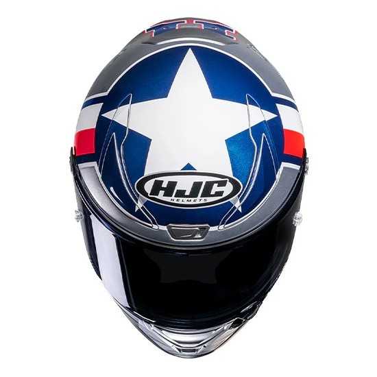 Casco HJC RPHA 1 Ben Spies Silver Star Gris/Rojo/Blanco/Azul