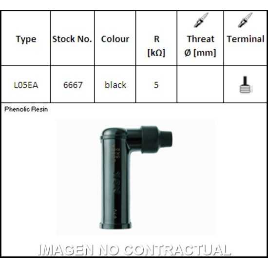 Pipa de bujia NGK L05EA