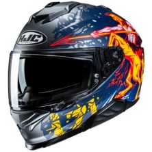Casco HJC I71 Tauro Azul/Amarillo/Rojo