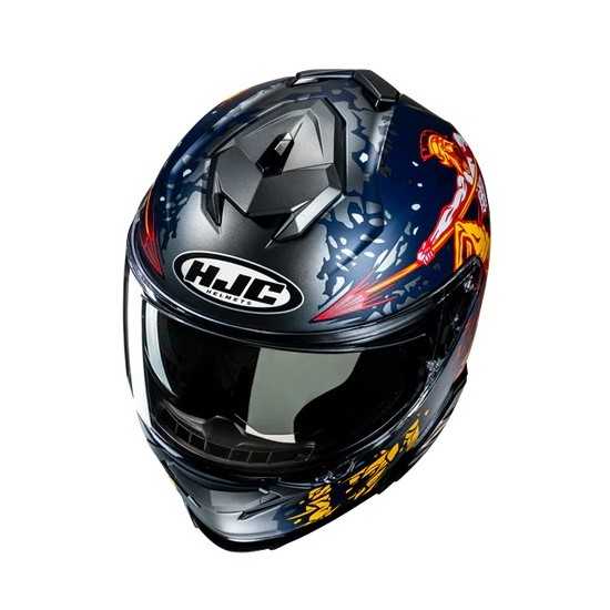 Casco HJC I71 Tauro Azul/Amarillo/Rojo
