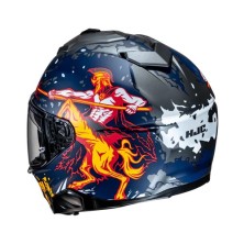 Casco HJC I71 Tauro Azul/Amarillo/Rojo