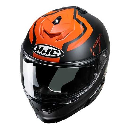 Casco HJC I71 Enta Negro/Naranja/Gris