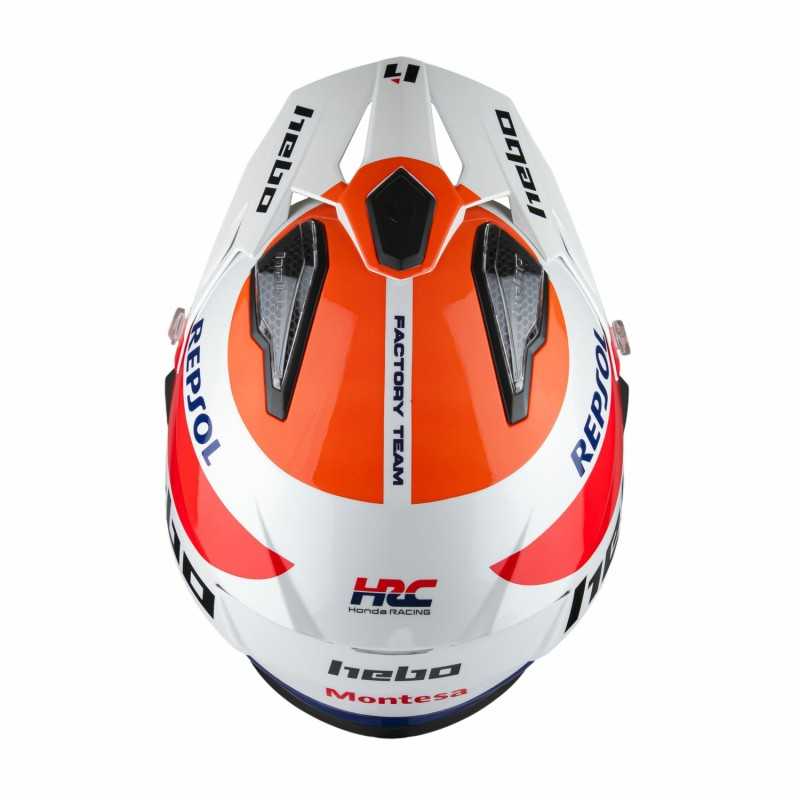 Casco de trial Hebo Zone 5 -Montesa Team Blanco