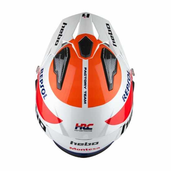 Casco de trial Hebo Zone 5 -Montesa Team Blanco