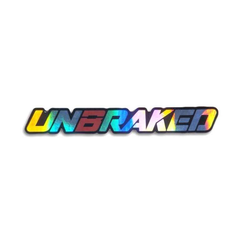 Pegatina Unbraked 15cm Holográfica