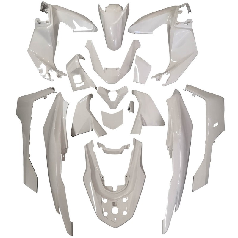 Kit de carenado Honda PCX 125 2025 15 piezas Blanco