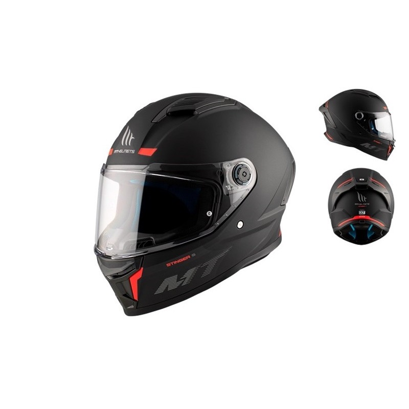 Casco integral Stinger 2 A1 negro mate MT Helmets