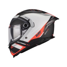 Casco Braker SV Inception B5 Gris/ Rojo Mate MT Helmets