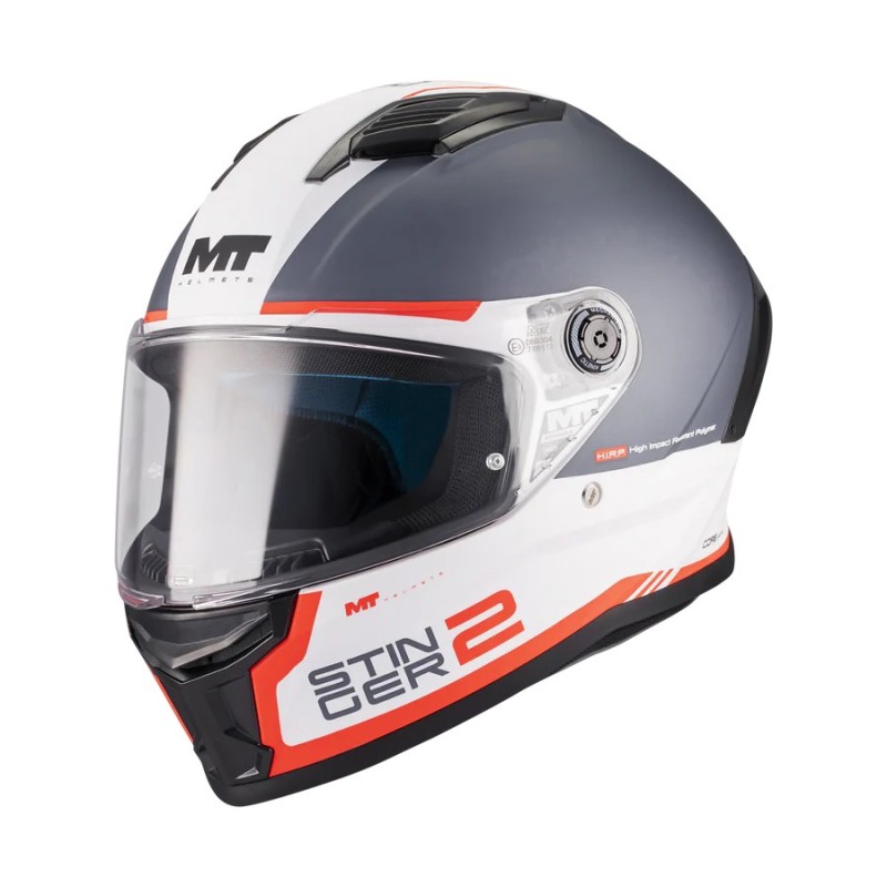 Casco Stinger 2 Core A5 Blanco/ Gris Mate MT Helmets