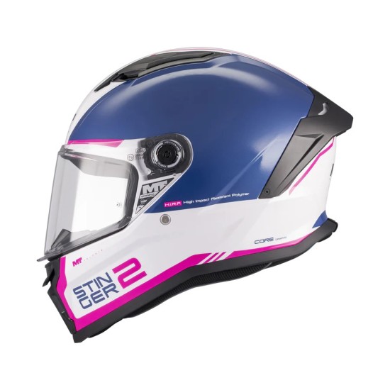 Casco Stinger 2 Core A8 Azul/ Rosa Brillo MT Helmets