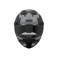 Casco stinger 2 Tagger B2 Negro/ Gris Mate MT Helmets