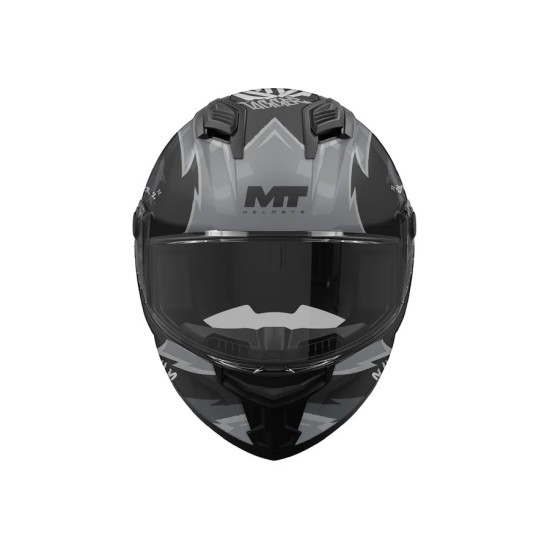 Casco stinger 2 Tagger B2 Negro/ Gris Mate MT Helmets