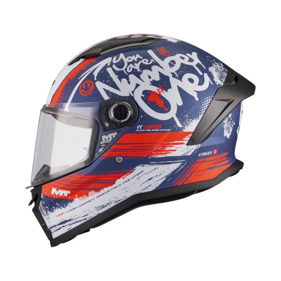 Casco Stinger 2 Rocket C17 Rojo/Azul Mate MT Helmets