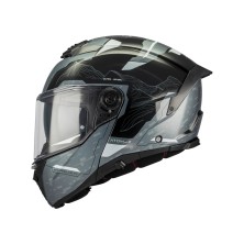 Casco Atom 2 SVHighlands C2 Gris/ Negro Brillo MT Helmets