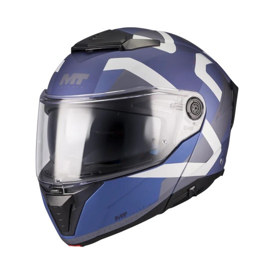 Casco Modular Atom 2 Dexter C2 Azul/ Gris Mate MT Helmets