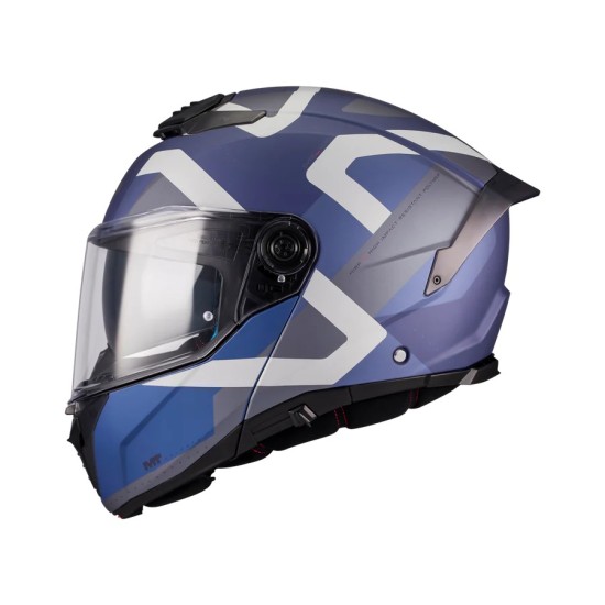 Casco Modular Atom 2 Dexter C2 Azul/ Gris Mate MT Helmets