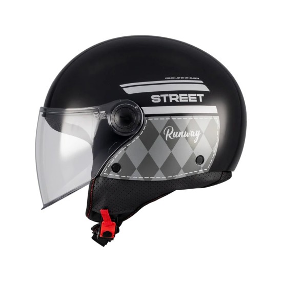 Casco Street S Runway Negro / Gris Brillo MT Helmets