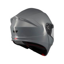 Casco Modular Genesis SV Pure A12 Gris Brillo MT Helmets