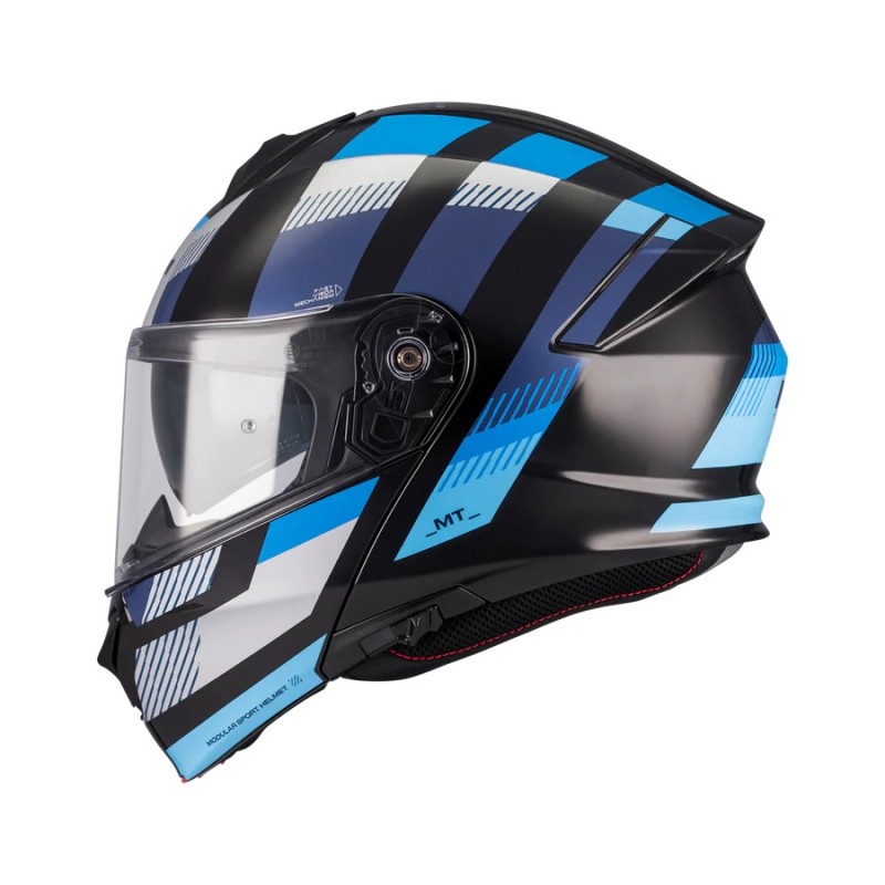 Casco Modular SV Stroke B7 Azul Brillo MT Helmets