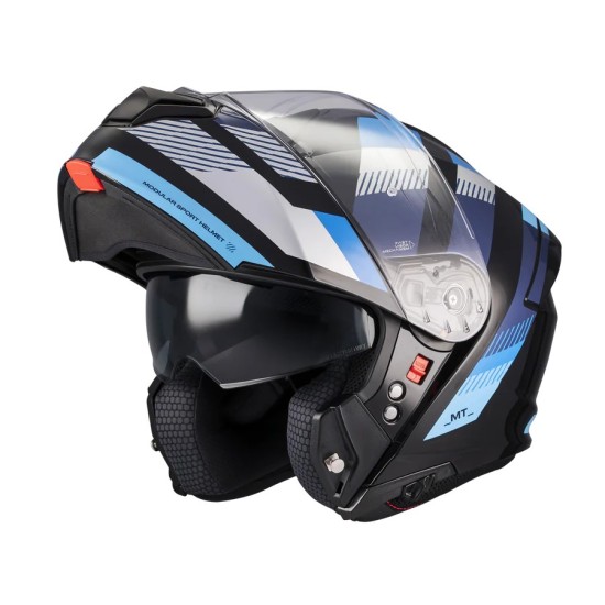 Casco Modular SV Stroke B7 Azul Brillo MT Helmets