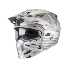 Casco Streetfighter SV Belic Blanco/ Gris Mate MT Helmets